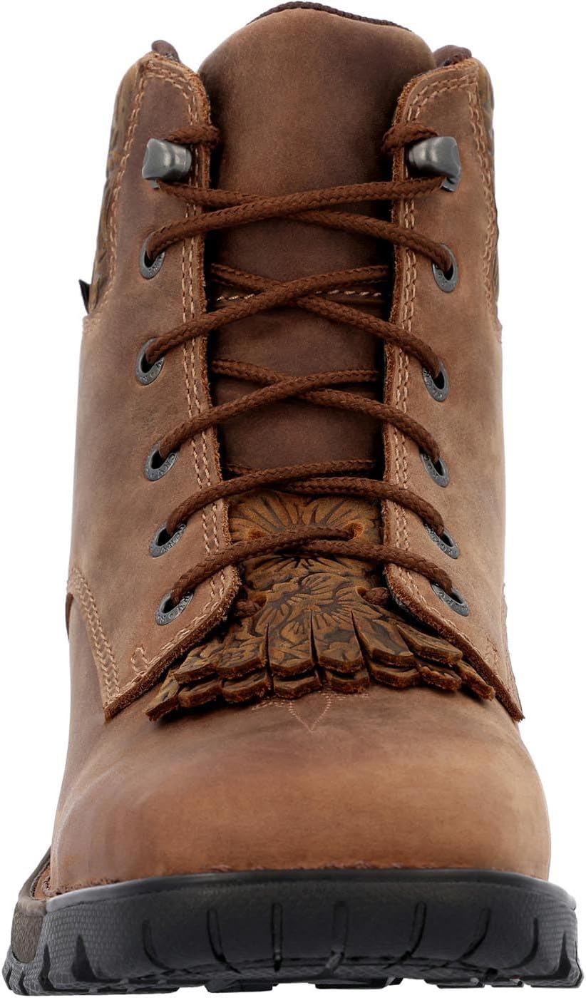 ROCKY Legacy 32 Women’s Composite Toe Western Boot, Coffee, Size 6.5(M)