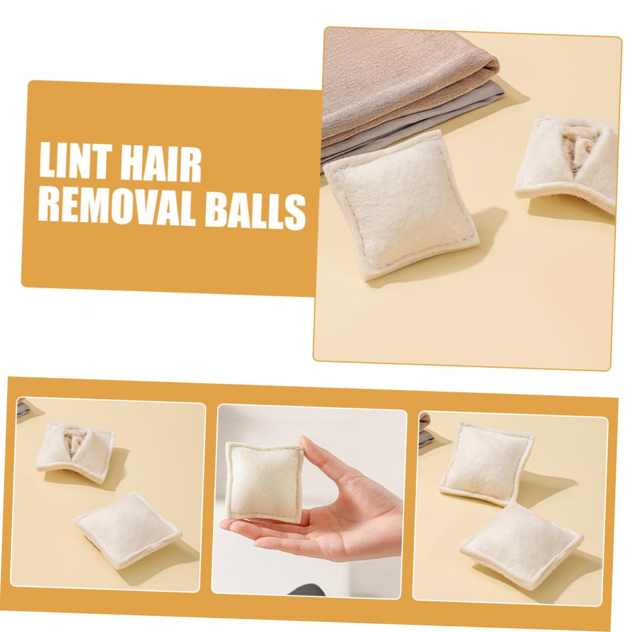 15pièces Boules De Séchage Laine Accessoires Réutilisables Pour Élimination Des Cheveux Et Peluches Lors De Lavage