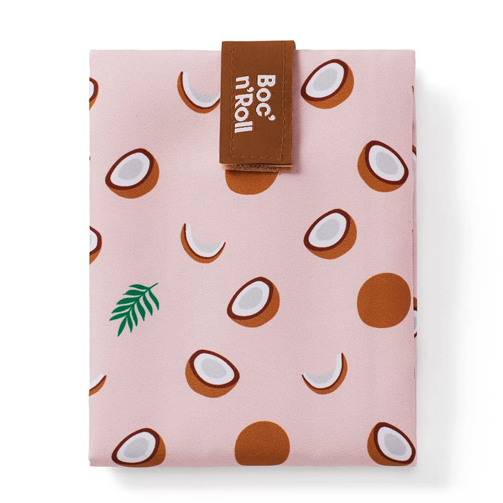 Roll'eat ® Reusable Sandwich Bag | Sandwich Container | Eco Friendly Food Bag | Washable | Coconut Model - Boc'n'Roll Fruits