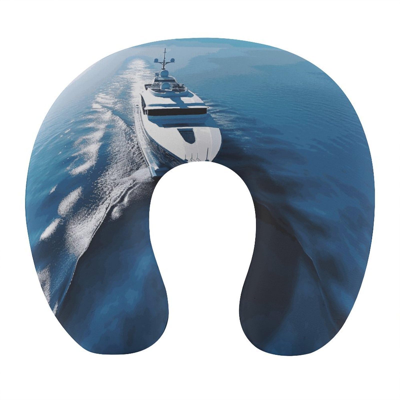 FekiLoot Yacht Travel Pillow,U Shaped Office Napping Pillow Support Neck and Head Comfortable Travel Neck Pillow U Shape Sleeping Essentials for Long Haul Flights