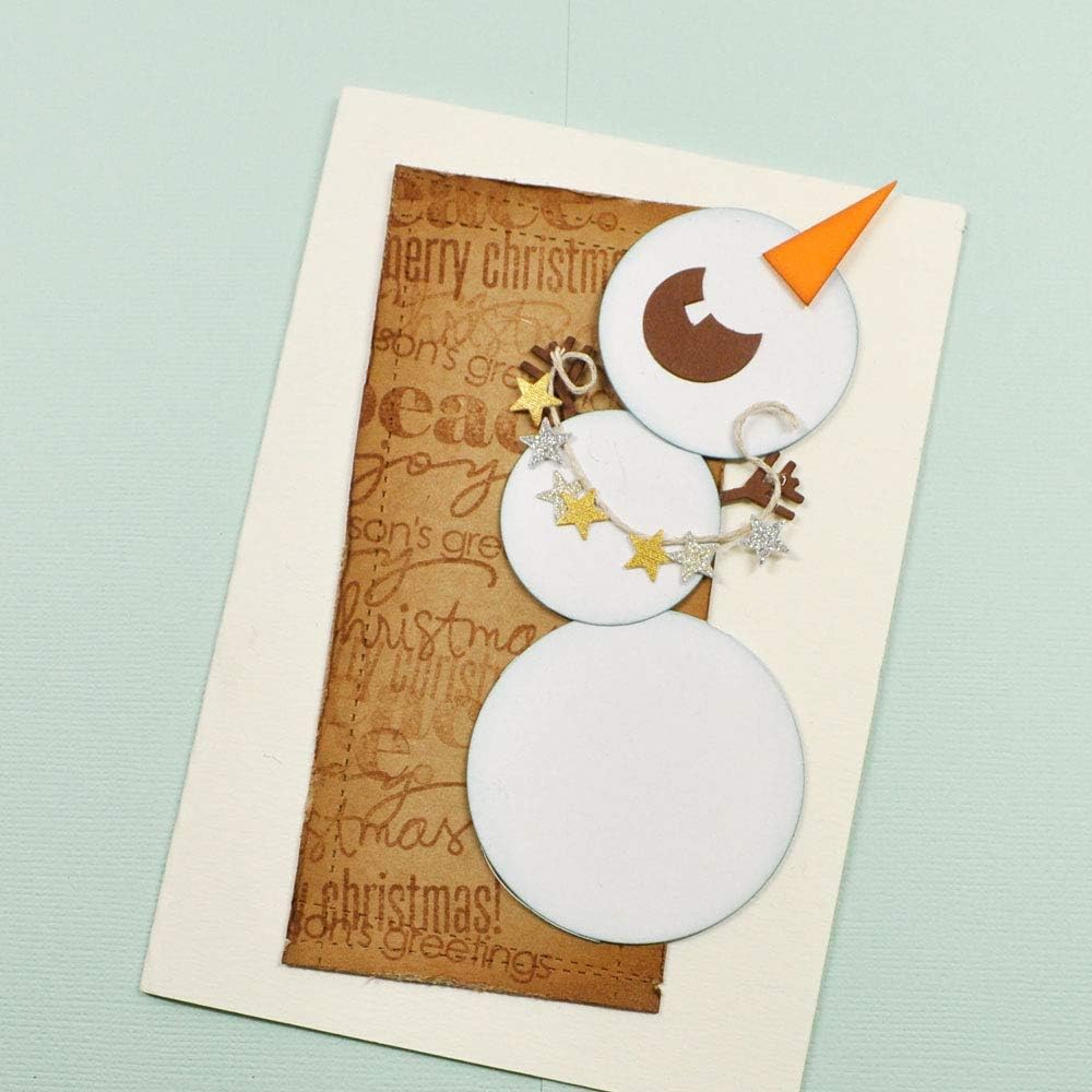 Sizzix Framelits Set di Fustelle in Metallo per Lavori di Carta di Precisione, Biglietti e Scrapbooking - Cerchi - 8 Pezzi