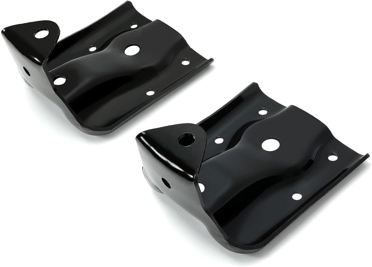 Spring Hanger Shackle Bracket Kit 2pcs Rear Bolt Mounting Hardware CE0913072 for GMC for Chevy for Cadillac Black 338-2163 K150381 801-0049 1500HD