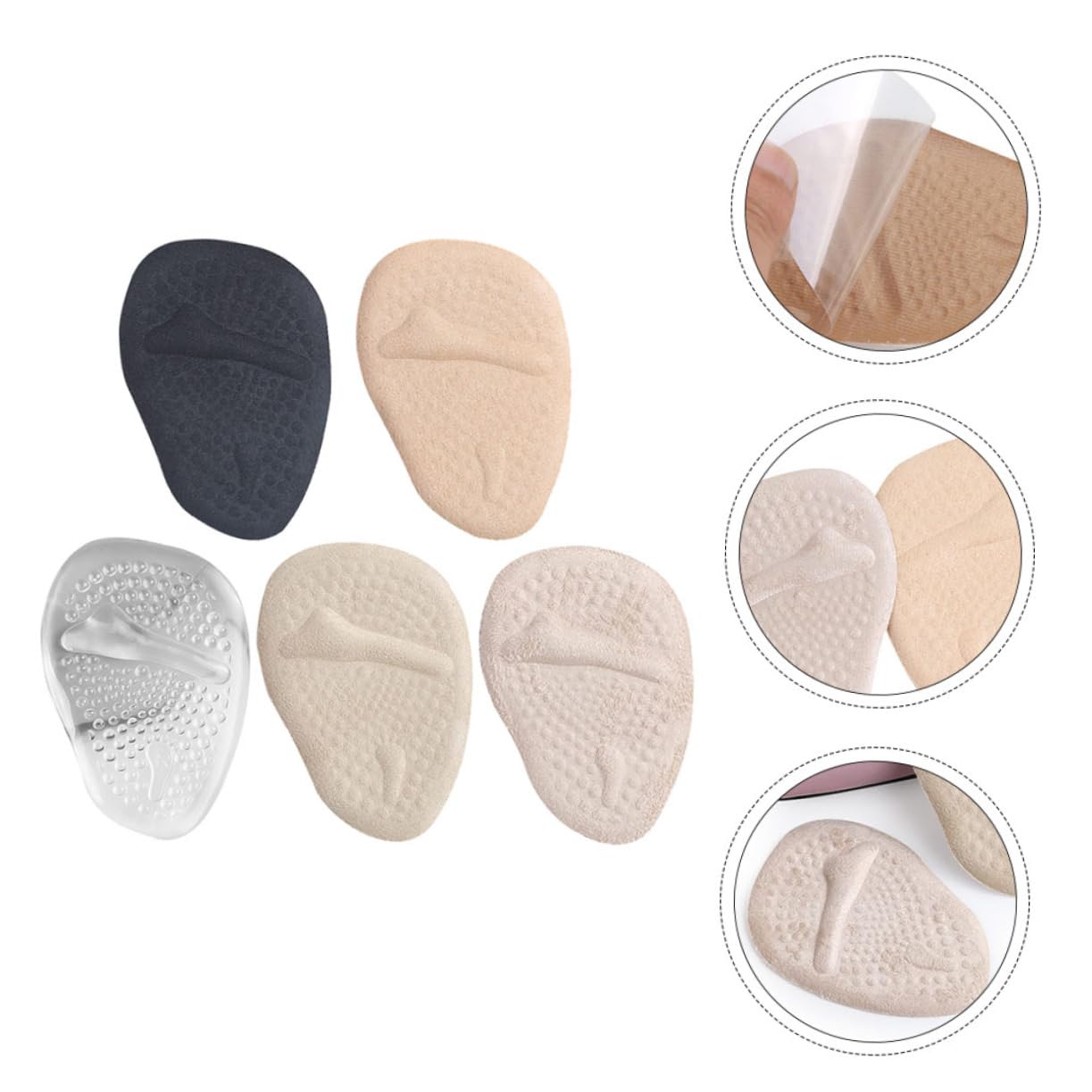 15paare Antirutsch-gel Vorfußpolster Dämpfende Halbschuheinlagen Für Bequemes Gehen Geeignet Für Sportschuhe Und High Heels Mit Weicher Textur Und Optimaler Passform