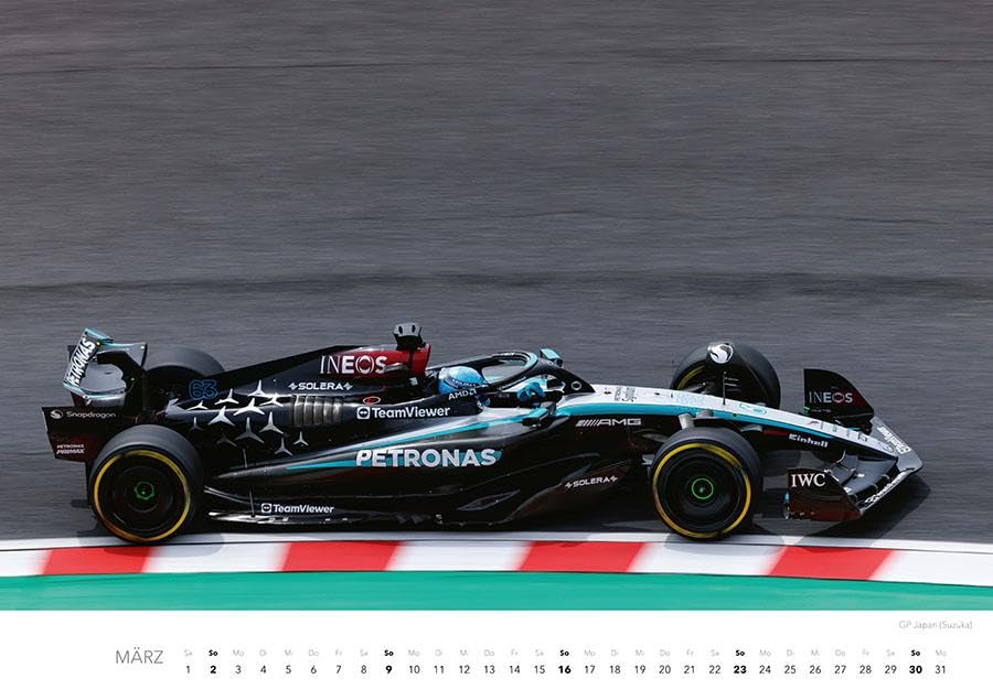 Faszination Formel 1 Kalender 2025: Wandkalender F1 Rennssport FIA Grand Prix Automobilsport