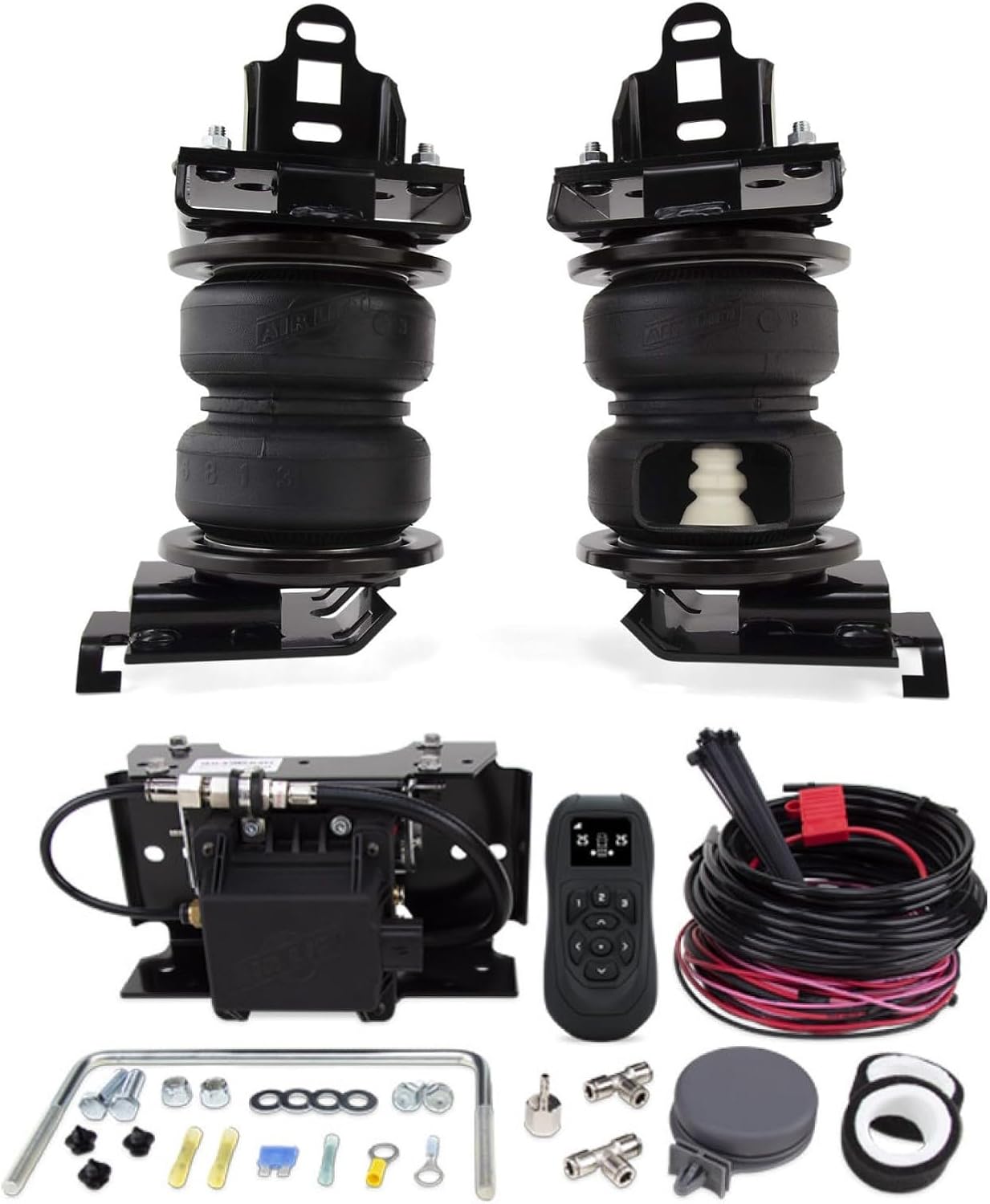 Air Lift LoadLifter 5000 Ultimate Air Spring Kit & WirelessAir 2nd Gen Air Compressor System with EZ Mount fits 2014 2026 Ram 2500 4WD RWD | Dual-Path Control | Includes TrendsAuto Decal