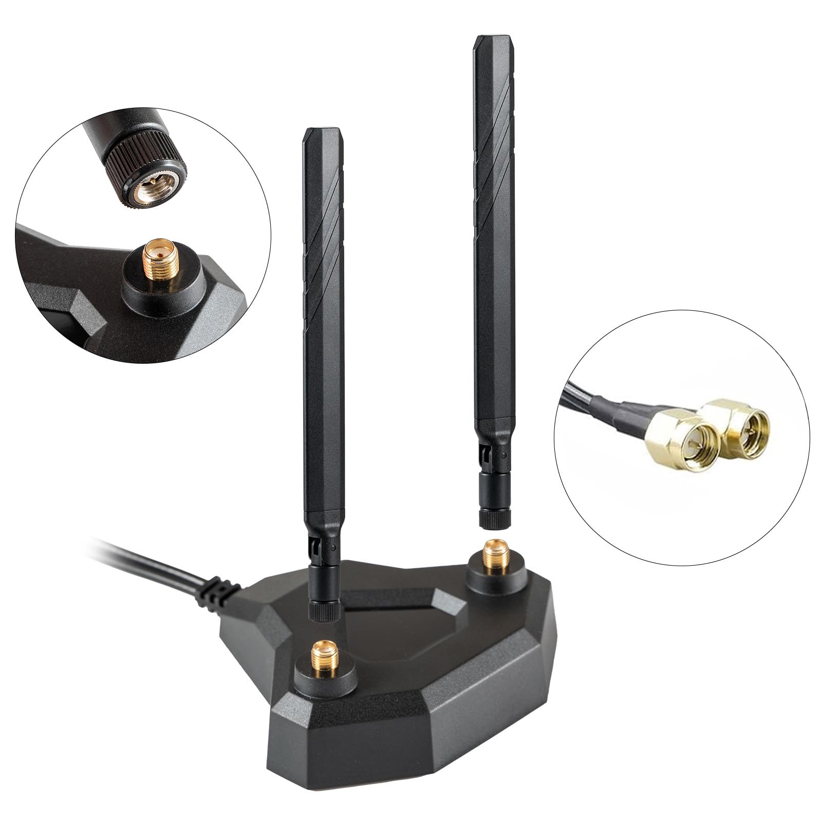 Antena WiFi LTE direccional para Verizon AT&T y todas las bandas de teléfono celular 5G 4G, 9dBi, cubierta al aire libre, cable de 16 pies, compatible con SMA/RP-SMA/TS9