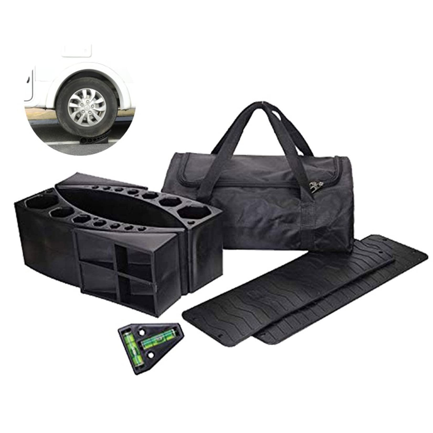 Buy n Wheels 2 Pack Camper Leveler Two Curved Levelers Two Blocks Two