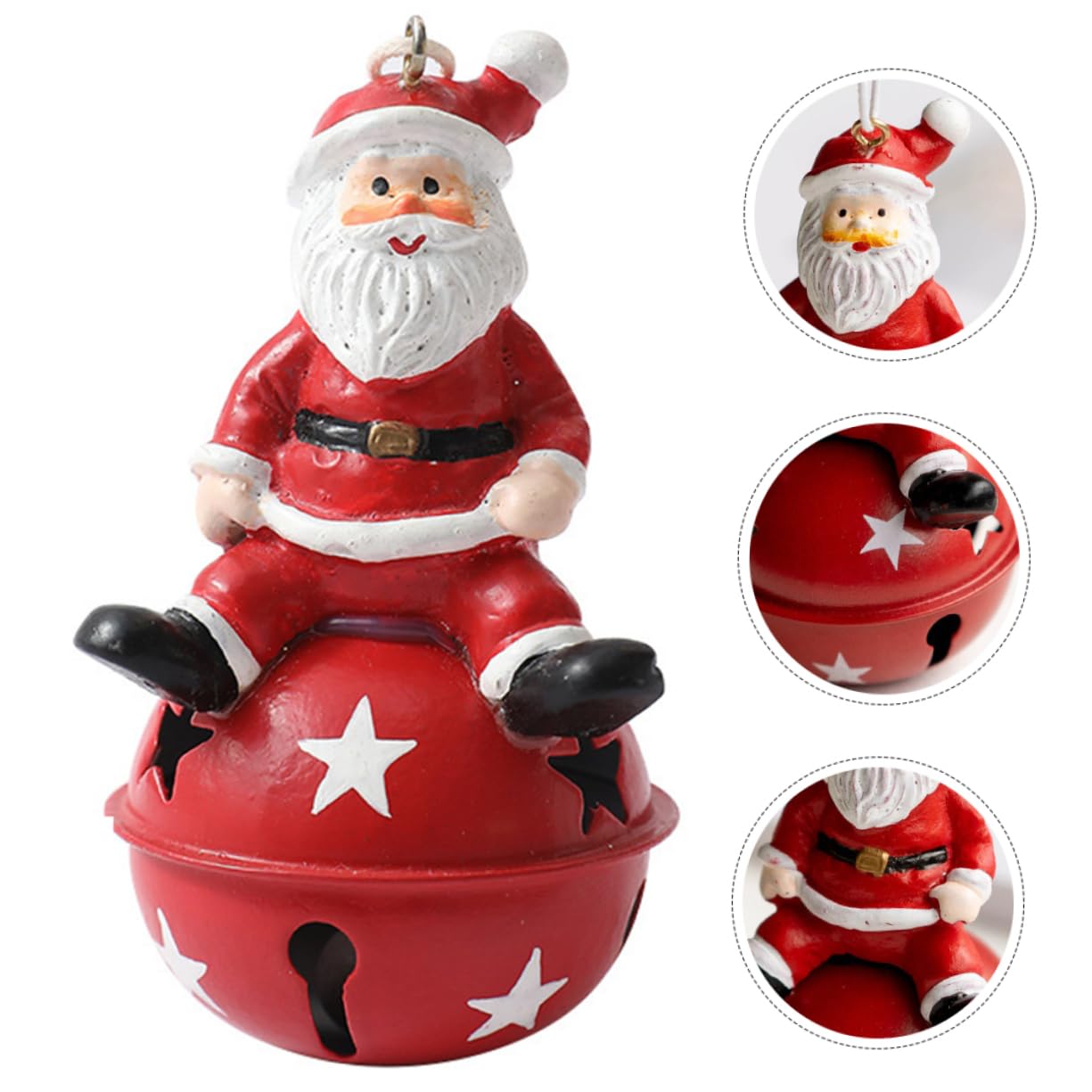 ibasenice 5piezas Adorno Navideño Colgante De Campana con Santa Claus Decoración De Árbol De Navidad y Fiesta Accesorio para Celebraciones