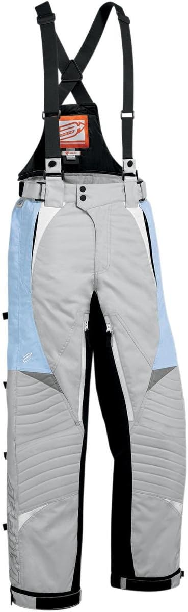 Arctiva Comp 7 Womens Bibs , Gender: Womens, Distinct Name: Gray/Blue, Primary Color: Gray, Size: Md 3131-0279