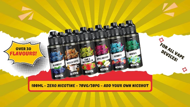 Vape District Vape Liquids 3 x 100ml Kiwi & Watermelon + Summer Fruits +  Sweet Mango Flavoured Ecig Juice E Liquid No Nicotine 70VG/30PG Short Fill:  Amazon.co.uk: Electronics & Photo