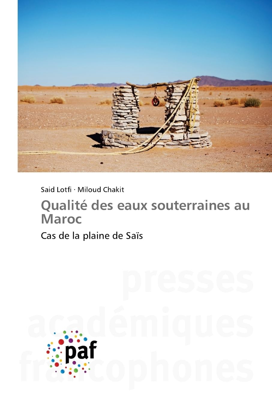 Qualité des eaux souterraines au Maroc: Cas de la plaine de Saïs