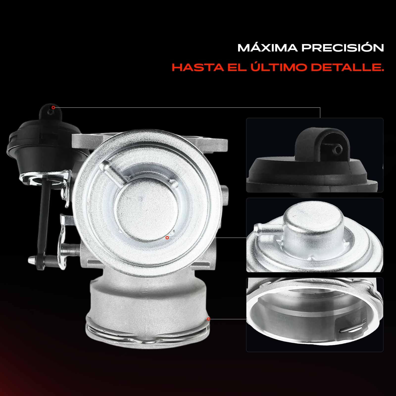 Frankberg Válvula EGR de recirculación de gases de escape 555086 | Compatible con: Golf IV Variante 1J5, B.o.r.a 1J2, A3 8L1, O.c.t.a.v.i.a I 1U2, Toledo II 1M2, Variante B.o.r.a 1J6