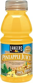 Langers 100% Pineapple Juice, 10 Fl Oz (Pack of 12)