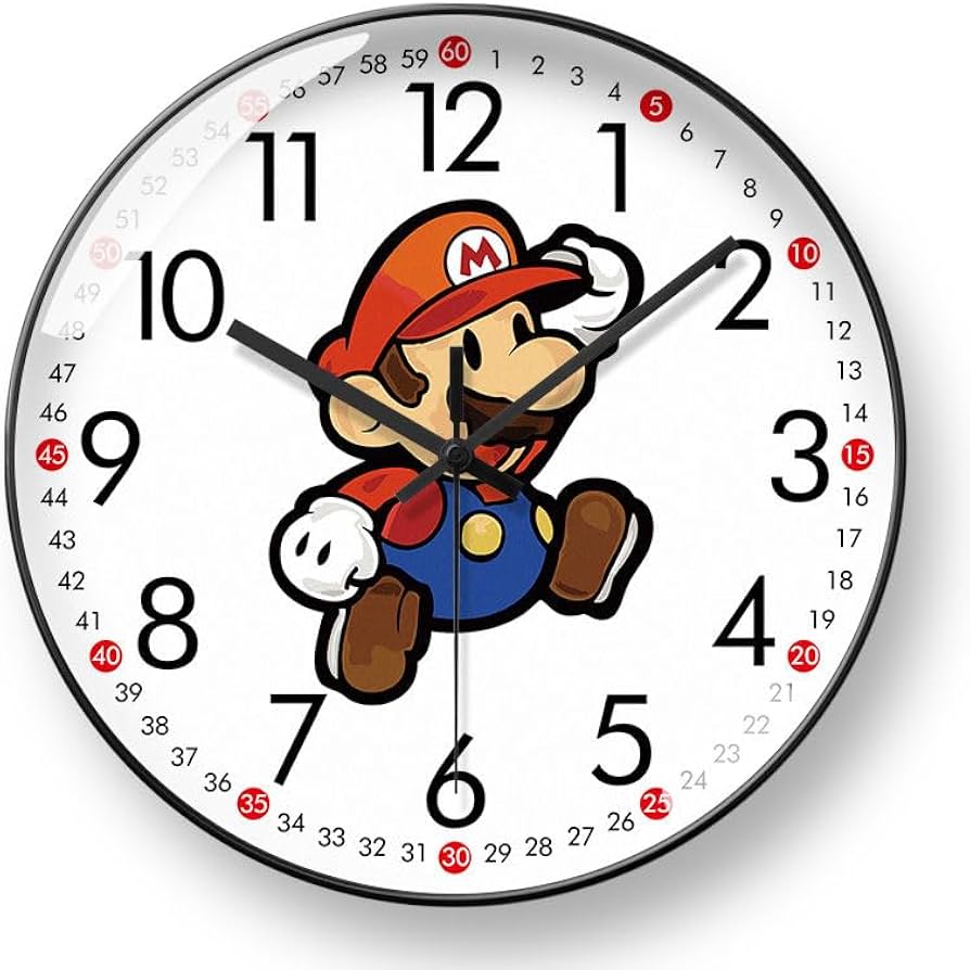 Amazon.co.jp: Raineed スーパーマリオ壁掛け時計 壁掛け時計 掛け時計