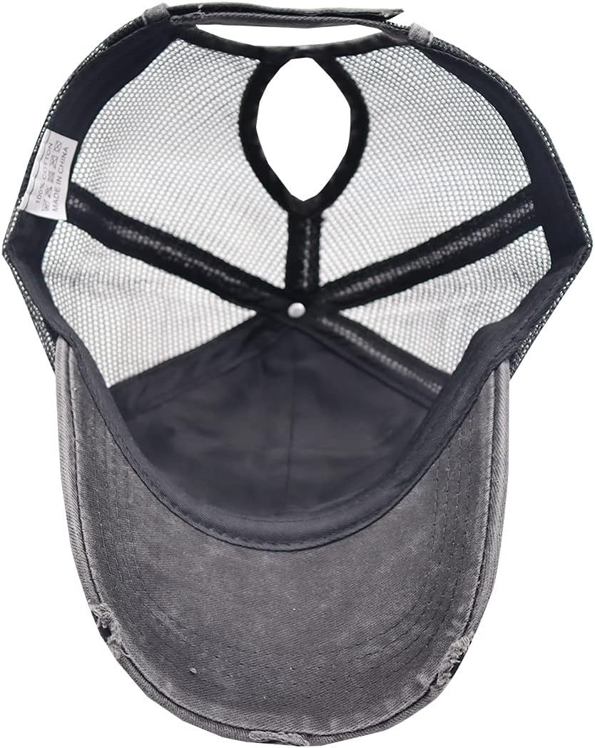 Dog Mom Gifts for Women, Pet Lovers Ponytail Baseball Cap, Messy Bun Vintage Washed Distressed Mothers Day Hat - Image 6