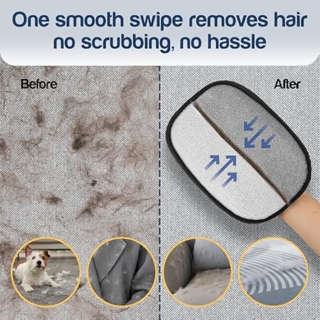 Upgraded Pet Hair Removal Gloves with 5-Finger Design,Reusable Electrostatic Mitts with Enhanced Grip, Quickly Remove Cat & Dog Hair from Sofas, Beds, Clothes, Carpets£¬1PCS-qBv9W2xV