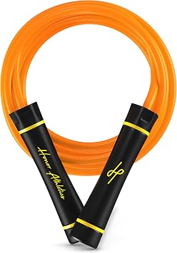 Honor Athletics 3.0 Muay Thai Style Weighted Jump Rope/Crafted for High-Intensity Training/Muay Thai & MMA - Lasting PVC Jump Rope - Heavy 1.1lb PVC Jump Ropes for Fitness