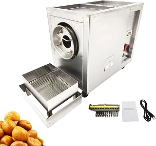 Gas Type Coffee Roaster 16.5LBS Capacity, Heating Range 0-300°C Nuts Bean Roasting Machine for Roasting Coffee Beans, Chestnuts, Peanuts, Seeds 220V 80W