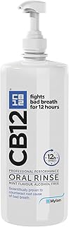 CB12 Mint Menthol Mouthwash, Enamel Strengthening, Pleasant Breath For 12 Hours, 1L