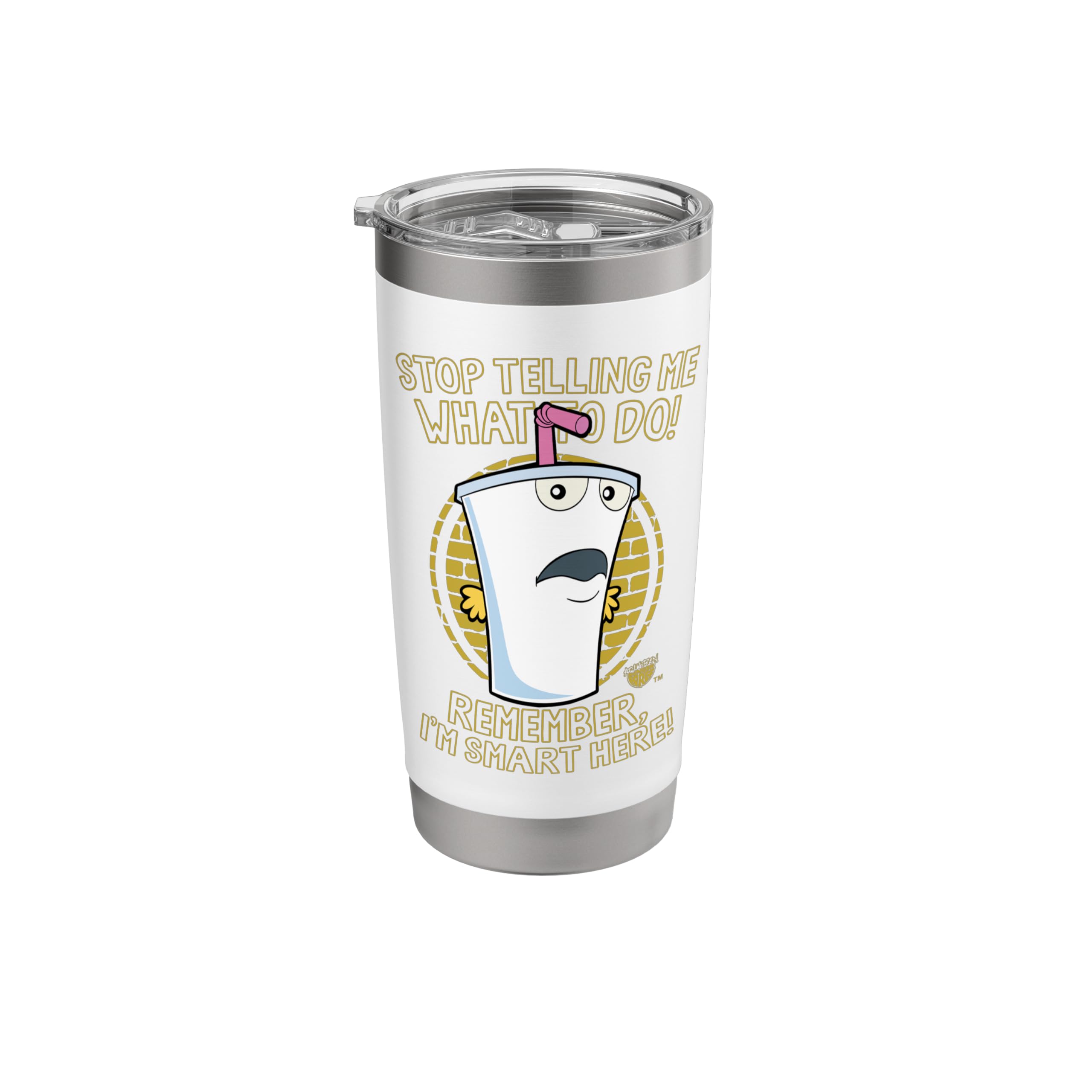 Aqua Teen Hunger Force Stop Stainless Steel Insulated Tumbler