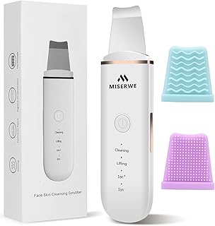 4-Mode Ultrasonic Skin Scrubber Spatula for Deep Cleansing and Blackhead Removal