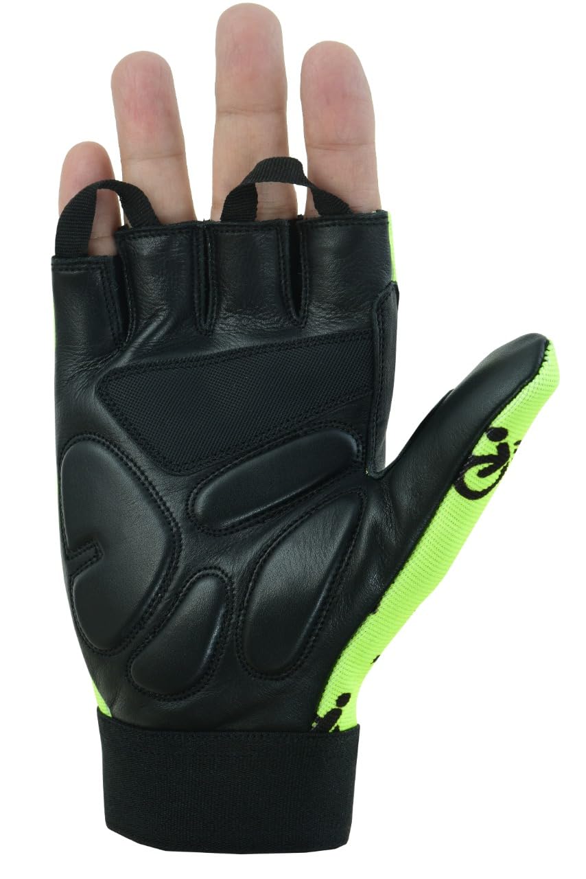 NVT Guantes para silla de ruedas 2023, entrenamiento para hombre, palma de piel auténtica, acolchados, transpirables, sin dedos, con agarre antideslizante, guantes de ciclismo ligeros.