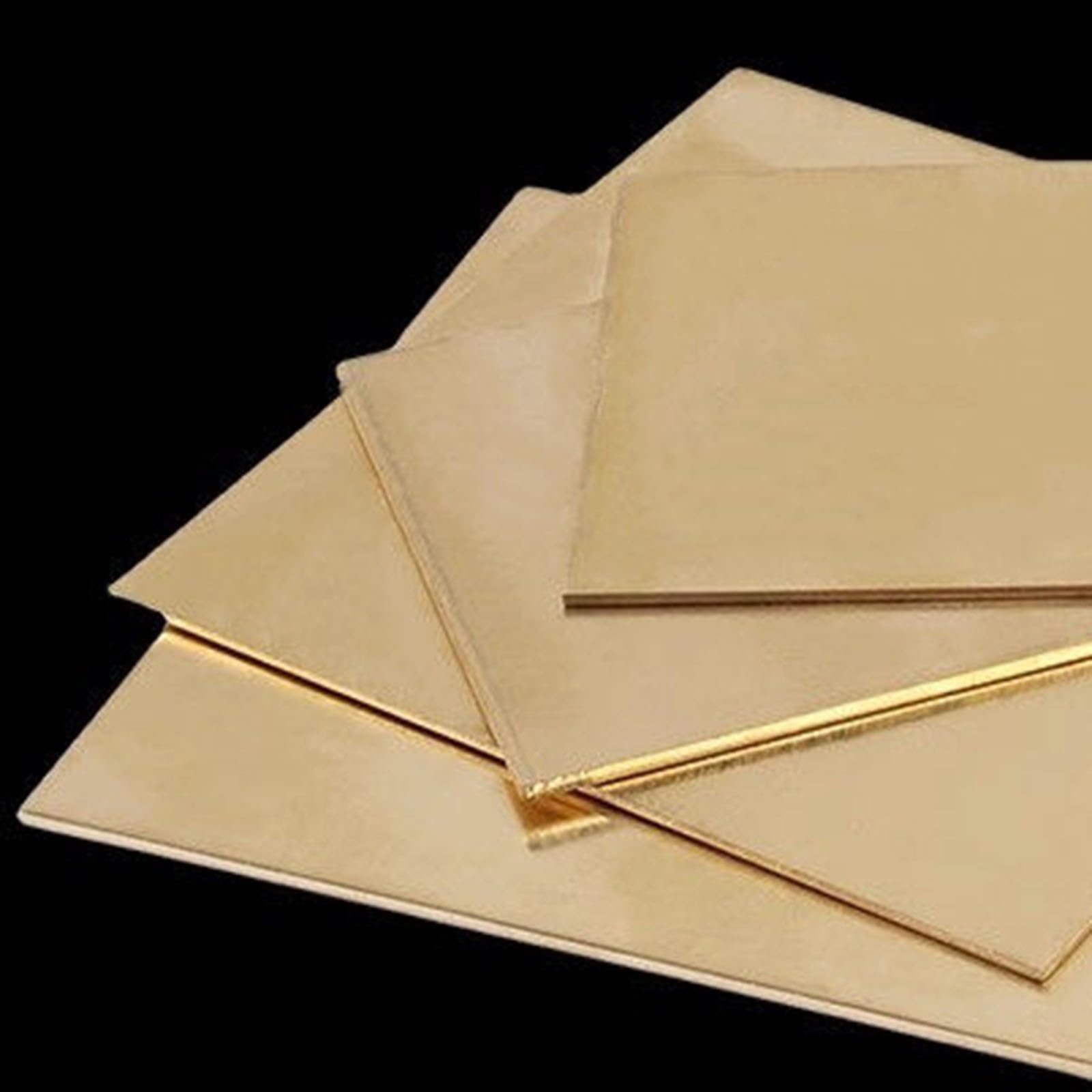 Einteilige helle, flache Messingplatte | DIY-Herstellung von Namensschildern, industriell geschnittene Kupferplatte(400*500*1.5mm)