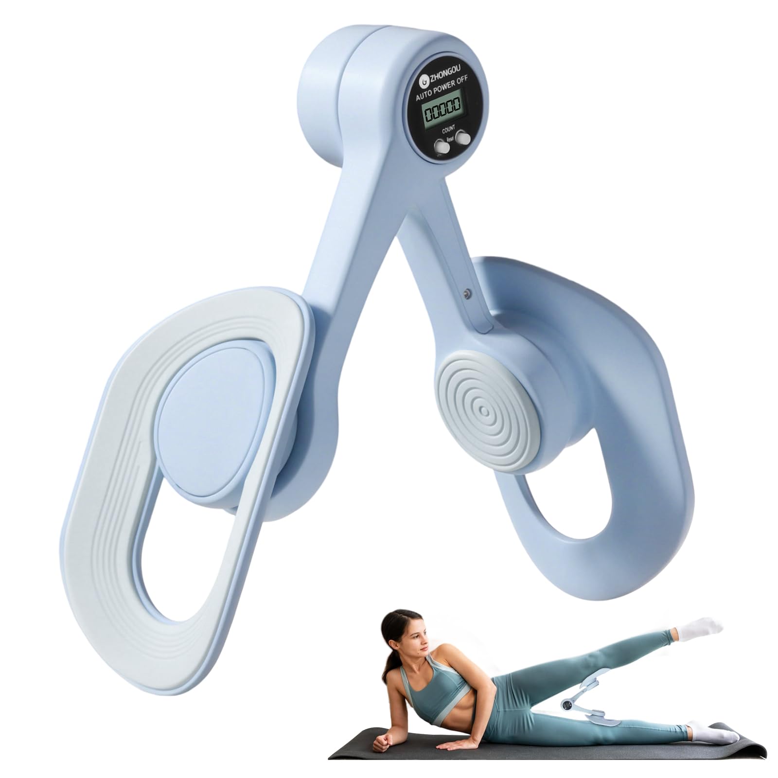 Allenatore coscia con Conteggio automatico, fondo pelvico da donna, Allenatore di Cosce Interno Coscia, Esercitatore per Anca Cosce Gambe, attrezzature sportive per fianchi gambe
