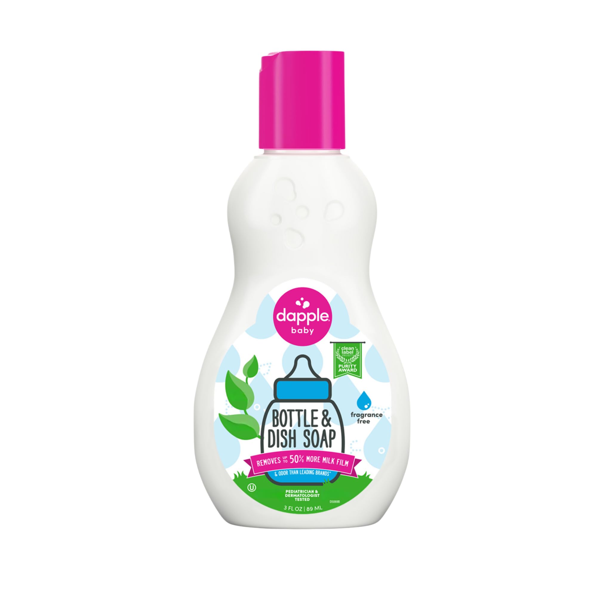Dapple Baby - Fragrance-Free Bottle &amp; Dish Soap - 3 fl oz