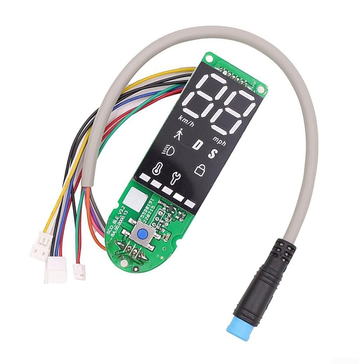 HUBa Pantalla para salpicadero de Scooter eléctrico Compatible con M365/Pro/Pro2/MI3pro, compacta y Elegante