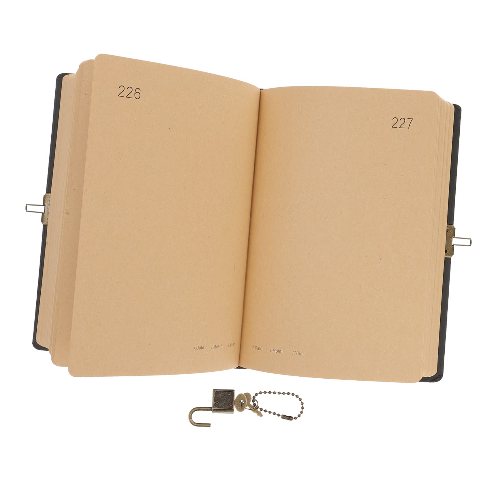 SECFOU Cuaderno Diario Con Candado 365 Días, Tamaño Estándar, Tapa Dura, Organizador Portátil Para Oficina, Escuela y Uso Personal