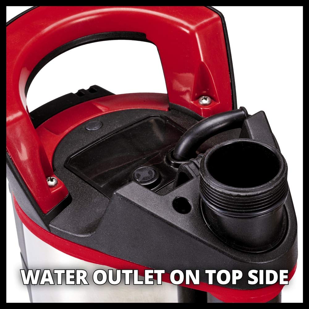 Einhell GE-DP 7935 N-A ECO - Bomba de aguas sucias (790 W, capacidad de 19.000 l/h, profundidad max. de inversión 7m, conexión de manguera 47.8mm, cuerpos extraños hasta 35 mm) (ref.4171460)