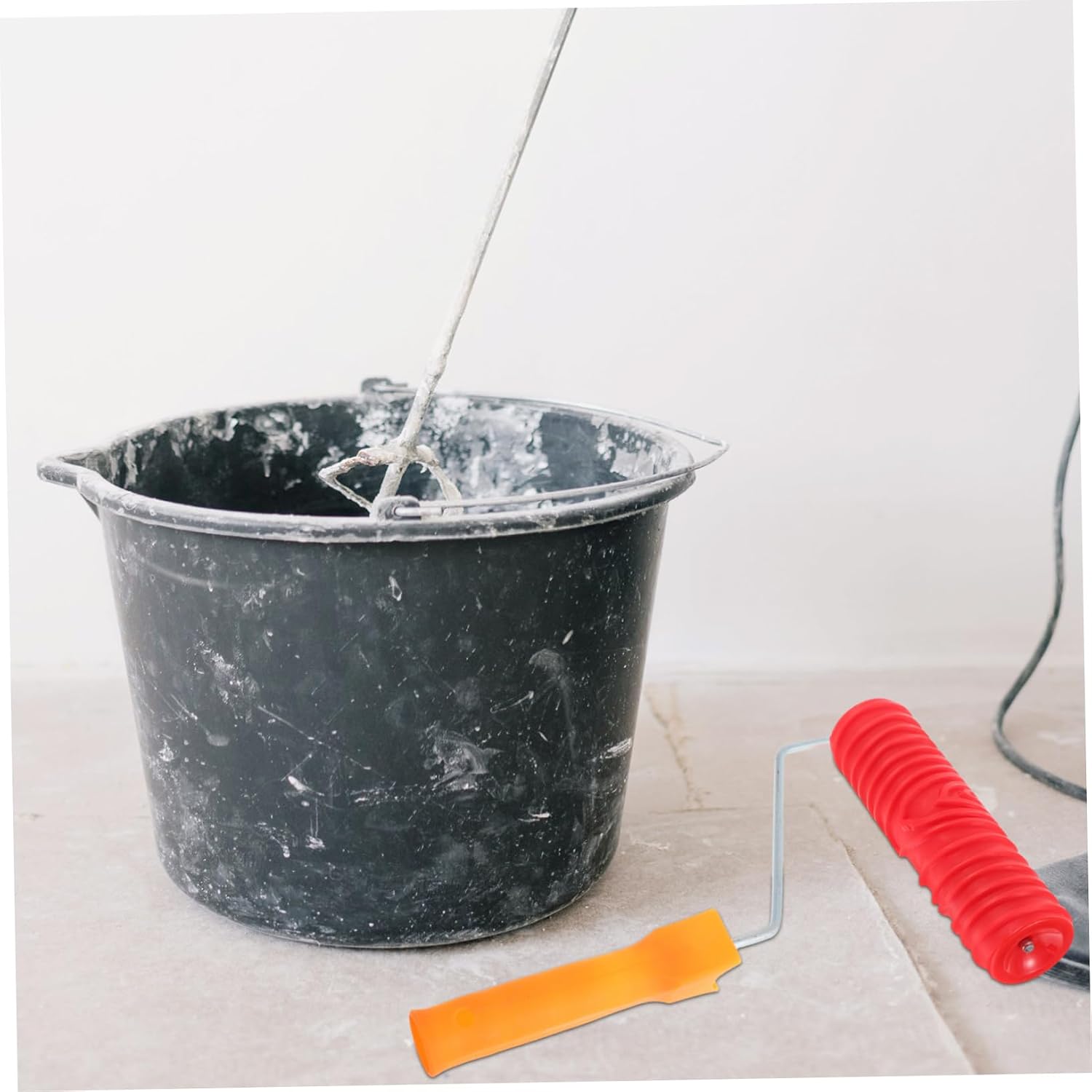 Veemoon 6pcs Paint Roller Handle Holder Non- Roller Frame for Wall Painting Lightweight Design Construction for Projects
