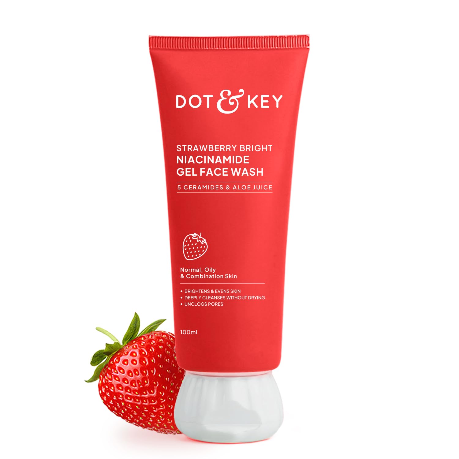 Strawberry Bright Niacinamide Gel Face Wash 100g - Image 1