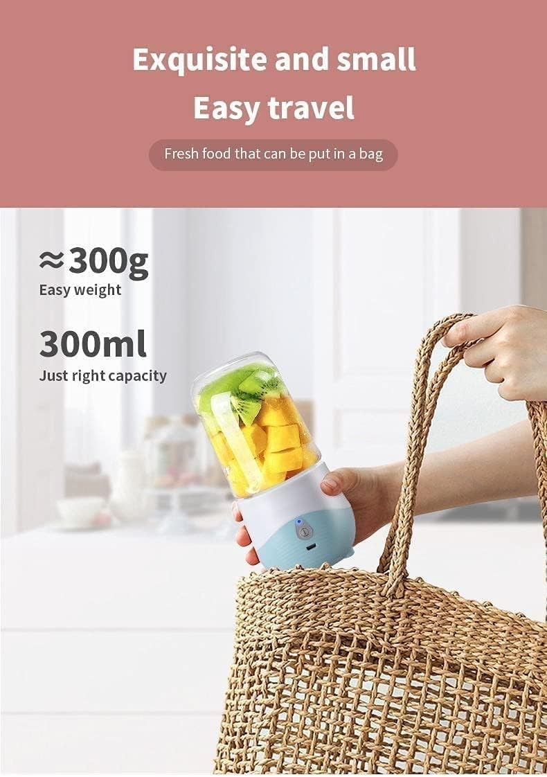 Portable Blender, Blender Mini Blender Personal Blender for Smoothies with USB Rechargeable for Home, Sport, Office (Color : Blue) (Blue)
