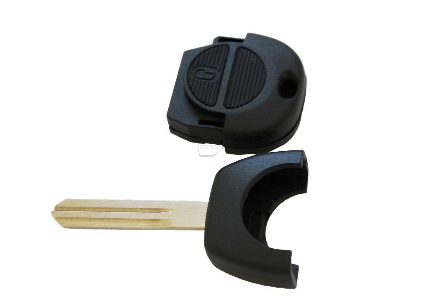 EMSea Guscio Chiave Telecomando A 2 Pulsanti Compatibile Con Qashqai Juke Micra X-Trail Custodia Pieghevole Sostitutiva Per Chiave Remota Di Ricambio Custodia NSN14 Blade