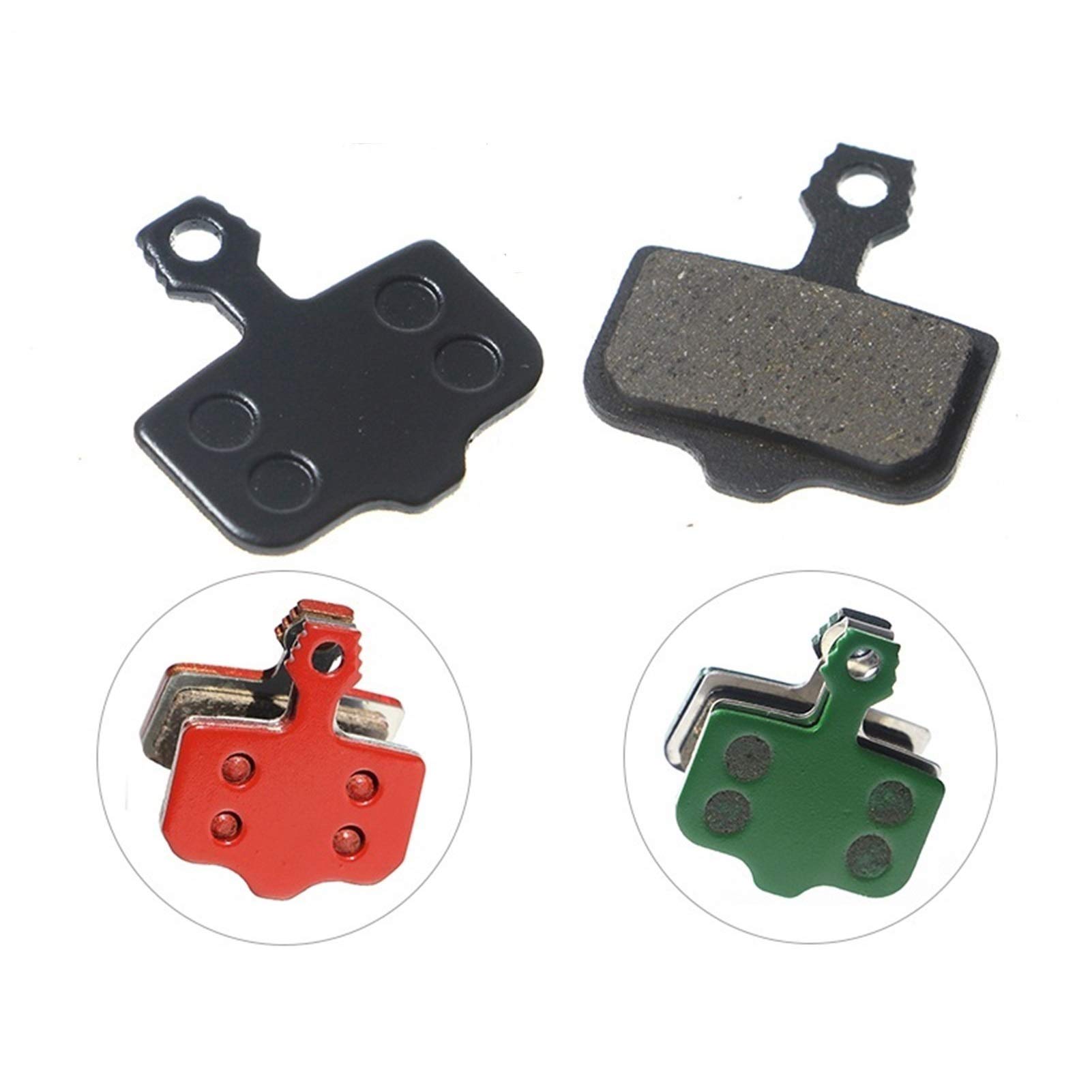 4 pares de resina Sinterizado de la bicicleta Pastillas de freno / Ajuste for / Ajuste for / Ajuste for Avid / Ajuste for elixir Bicicleta de montaña Cerámica Orgánica Cerámica de carbono Brazo de zoo