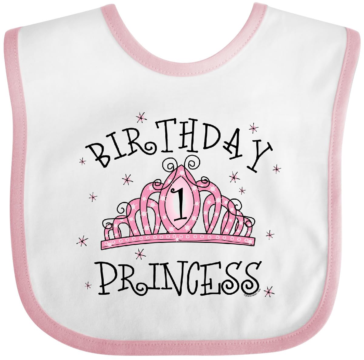 inktastic Tiara 1st Birthday Princess Baby Bib