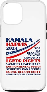 iPhone 15 Kamala Harris 2024 Democrat Platform Reasons to Vote Case