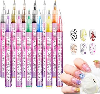 12 Colors Nail Art Pens Set (12 Colors)