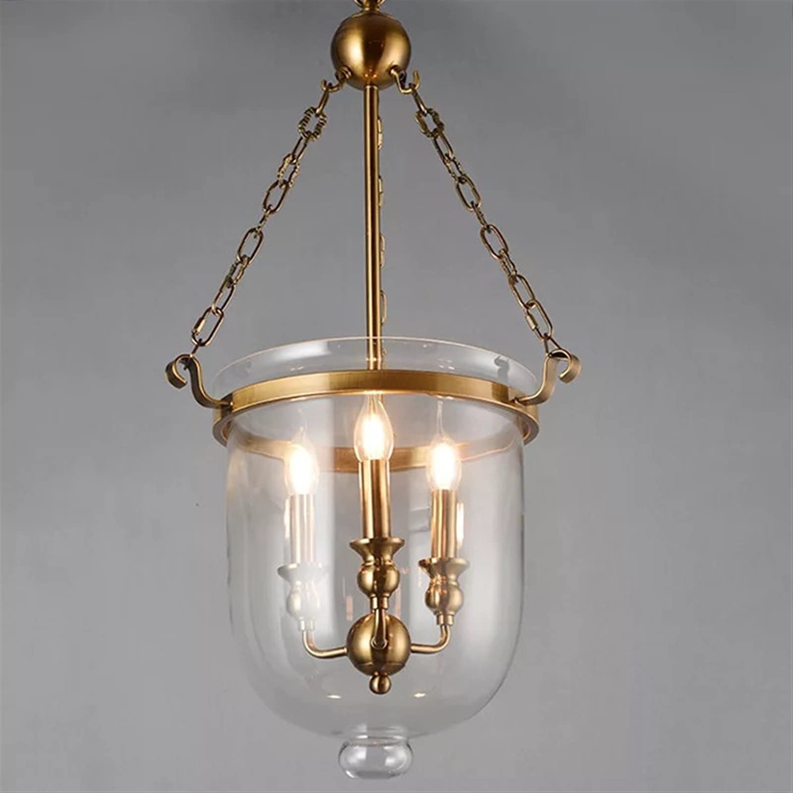 Lustre Loft classique LED avec chaîne de fer dorée pour un design d'exception - 8