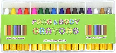 16pcs Face Paint Crayons Set for Kids and Adults, Bright Colours for Creative Body Art, Ideal for Festivals, Parties, and Fun Designs, Easy to Use and Safe