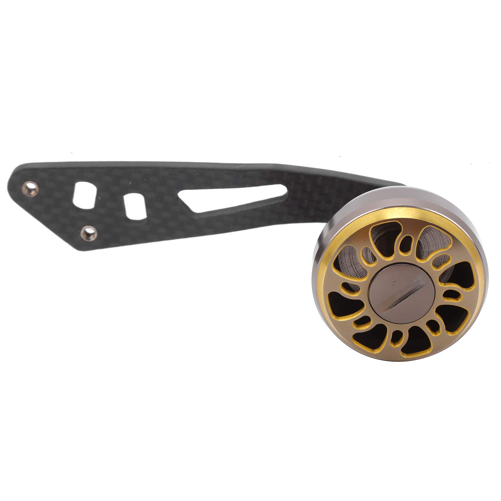 RiToEasysports Fishing Power Handle Metal Lotus Hole Single Rocker Power Reel Handle for Low‑Profile Reel