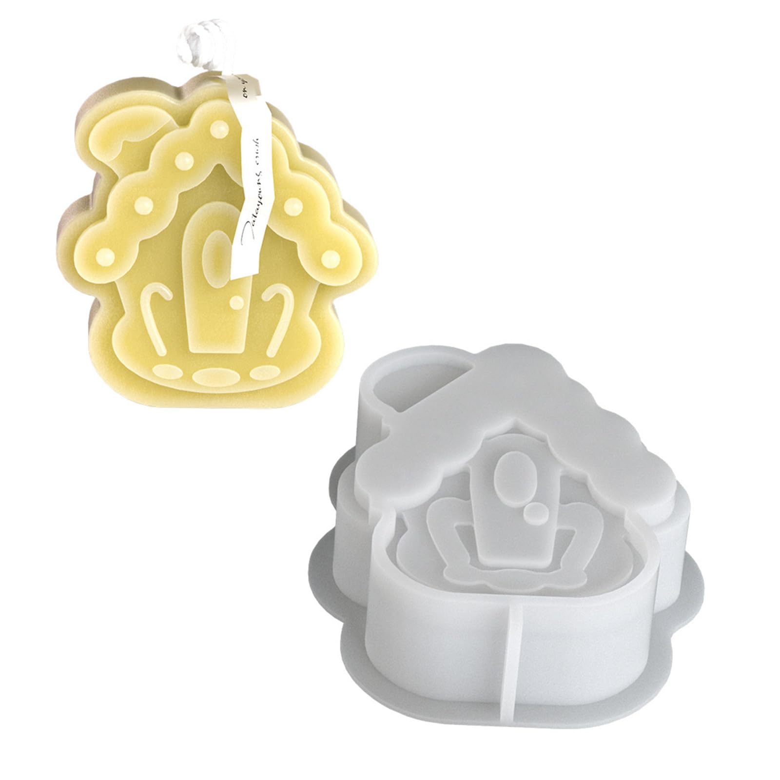 Jazuaiao Silicone Molds for Epoxy Resin Soap Chocolate Cake Fondant for Candy Cake Baking House Resin