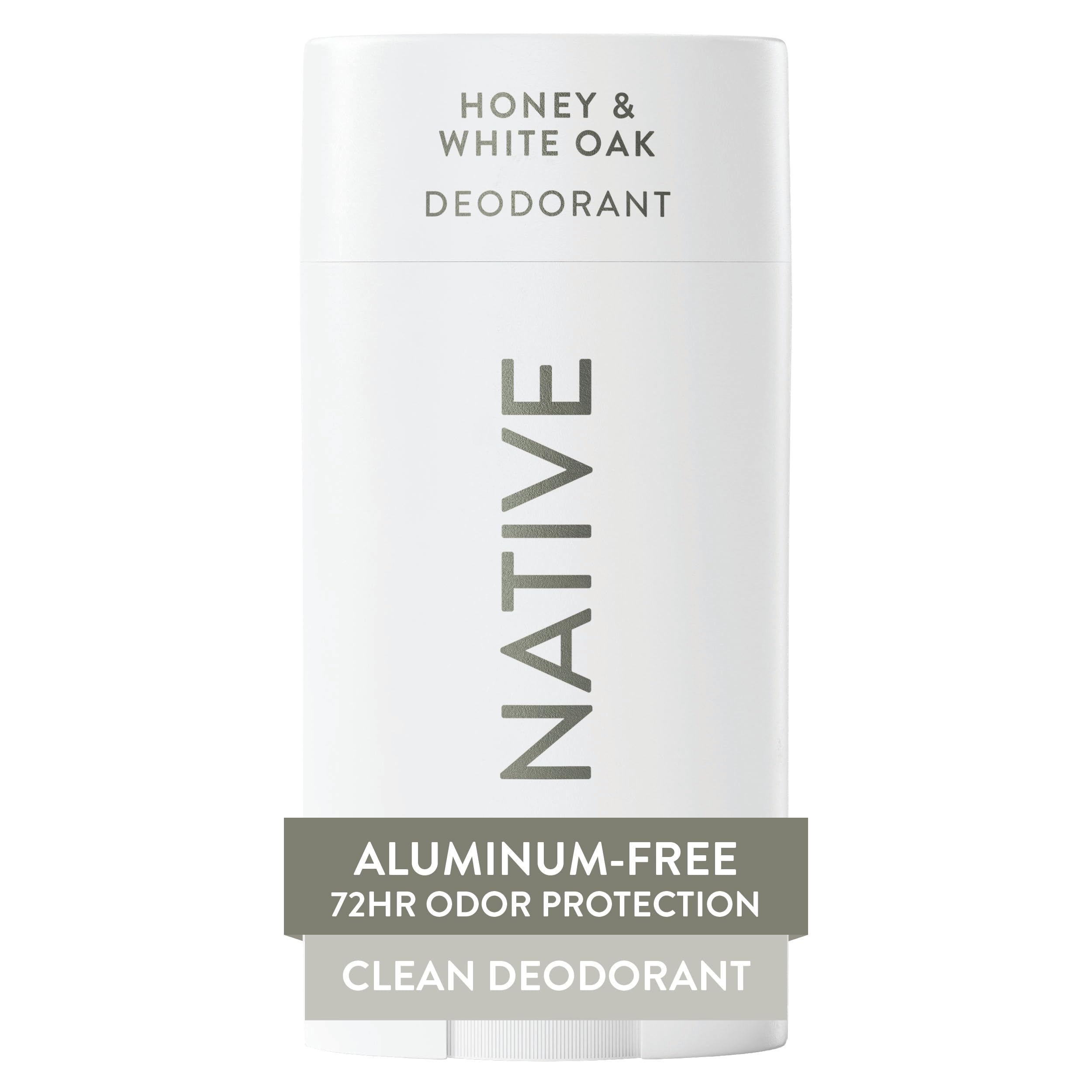 Native Deodorant | Natural Deodorant for Women and Men, Aluminum Free with Baking Soda, Probiotics, Coconut Oil and Shea Butter | Honey & White Oak
