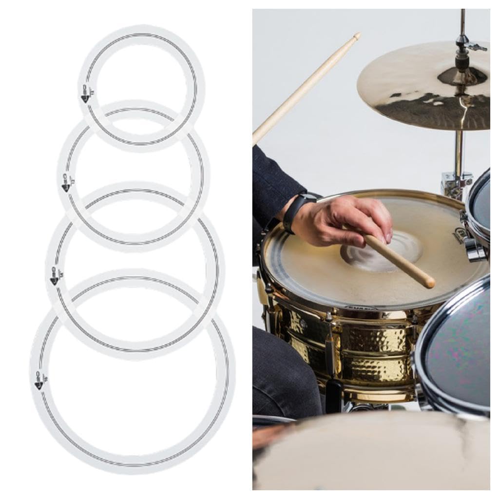 Drum Dampeners Generic 4x Drum Damper Rings, Easy To Use, Drum Parts ...