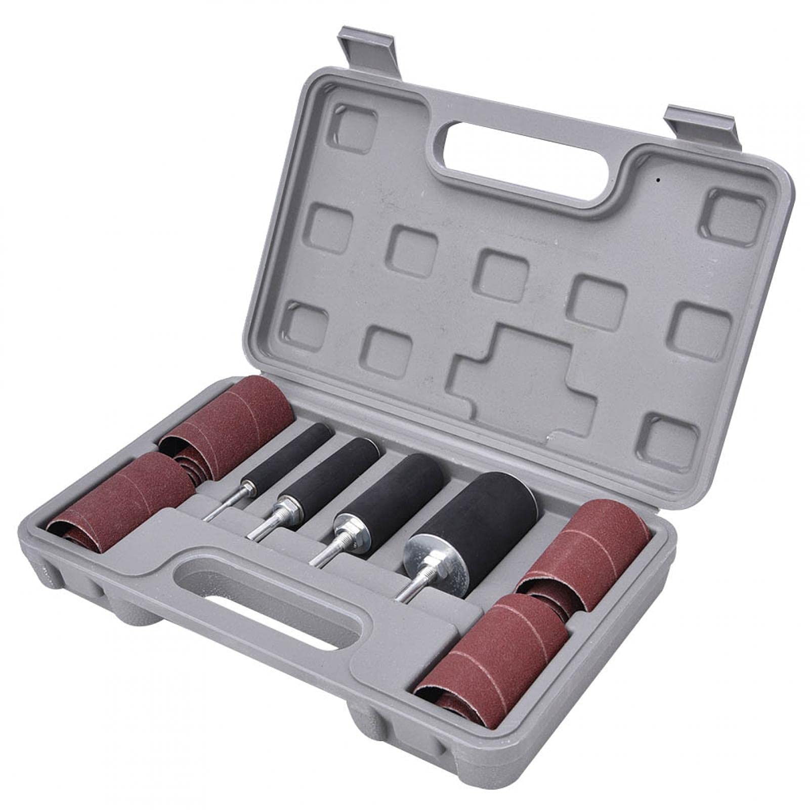 Kit de manchons de tambour de ponçage, papier abrasif, outil de polissage du bois en métal Kit de manchons abrasifs pour le travail du bois
