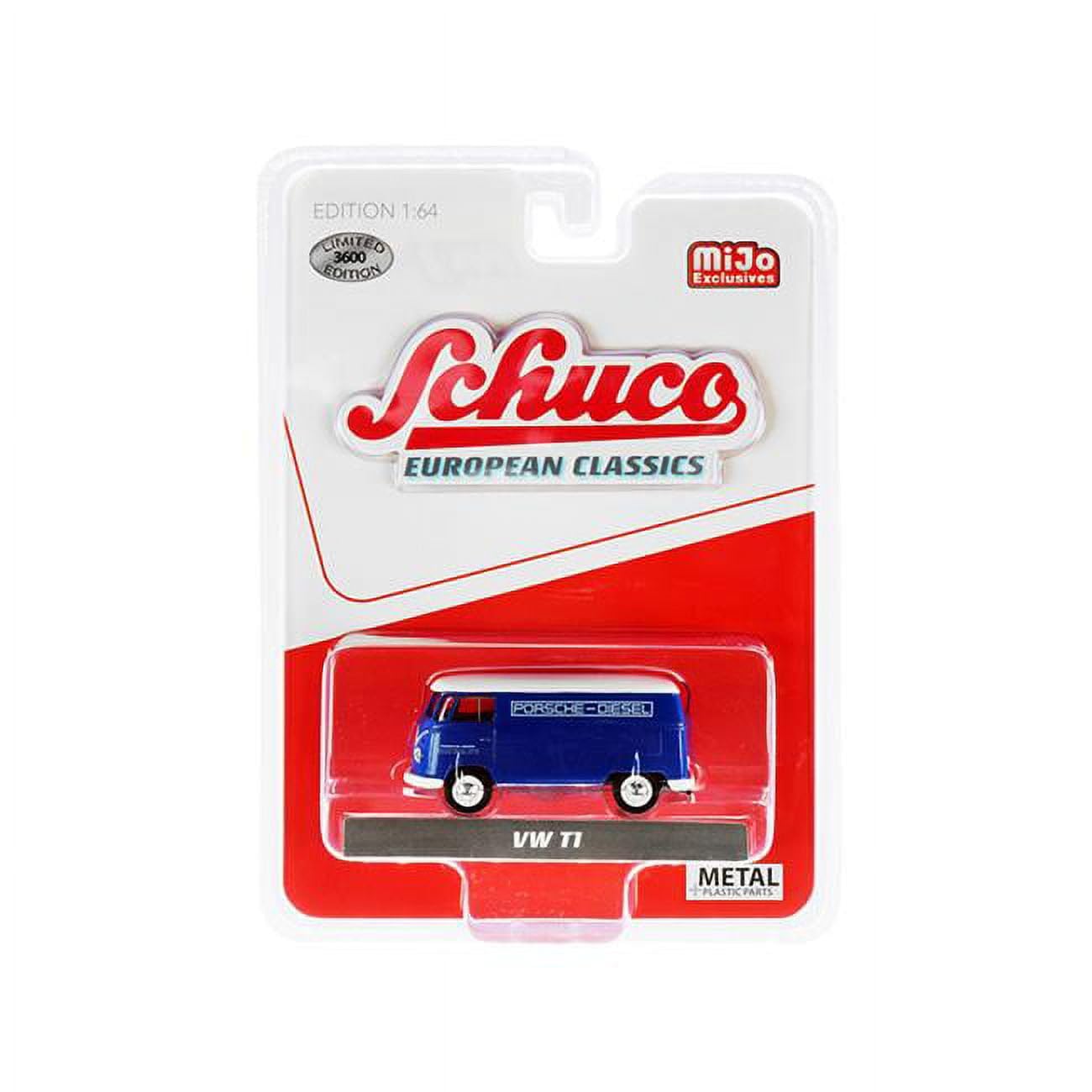 Amazon.com: Volkswagen T1 Panel Bus Porsche Diesel Blue with White