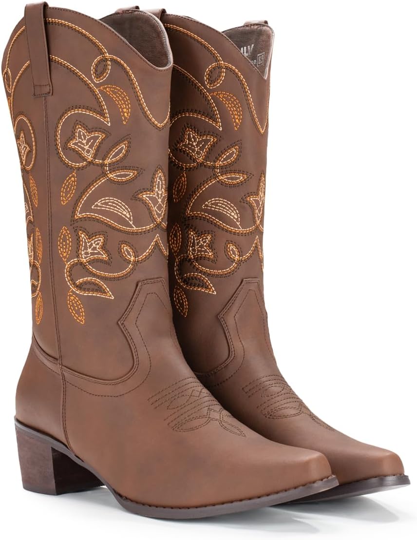 IUV Cowboy Boots For Women Pointy Toe Women's Western Cowgirl Boots... - Picture 100 of 114