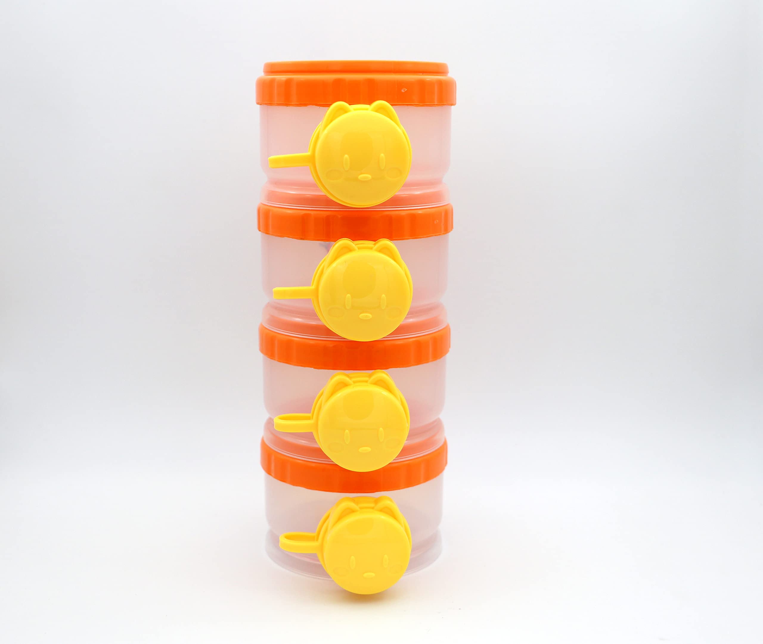Mommas Baby Milk Powder Container 4 Racks (Orange)-image-13